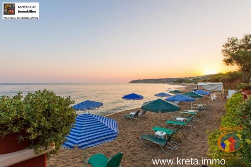 Skaleta Rethymno Kreta, Rethymno, 3 Sterne Hotelanlage direkt am Strand zu verkaufen. Gewerbe kaufen